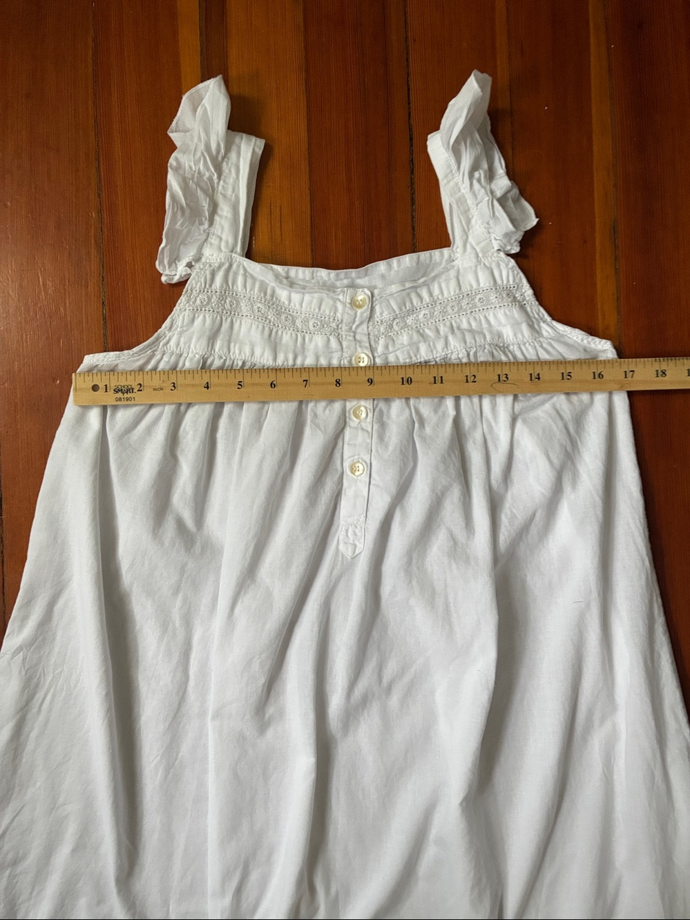 Gorgeous nightgown XS romantic cottagecore feminine fairy tale ruffle cotton - Picture 5 of 7